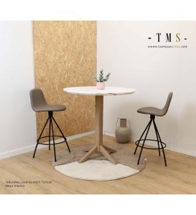 tabouret-pivotant-pied-en métal-rembourré-attelage-tortola  ​