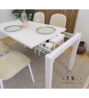 tables-à-manger-extensibles-blanches