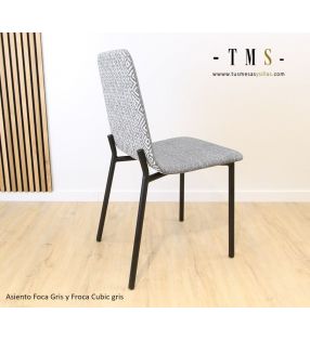 Asiento Foca gris, respaldo Froca cubic gris