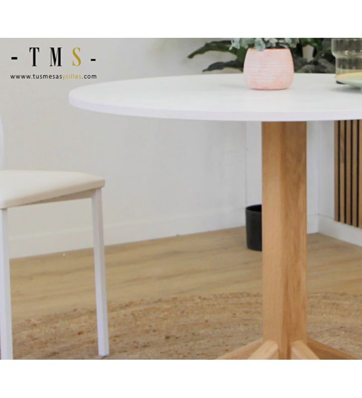 table-ronde-laquée-blanche