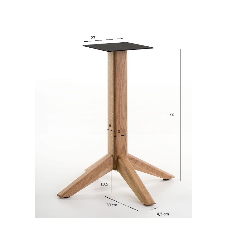 Table ovale pour petits espaces, Alantra et bord en bois  - 7