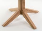 Mesa con encimera ovalada y pie en madera maciza Alantra de diseño nordico  - 17
