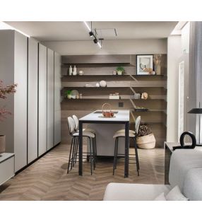 Taburete alto Hari tapizado  - 6