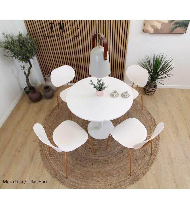 tables-de-cuisine-rondes-blanches