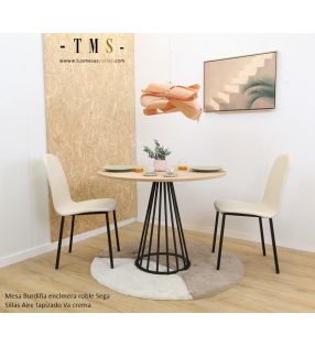 mesa-redonda-madera-negro [Foto real]