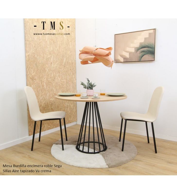 table-ronde-bois-noire