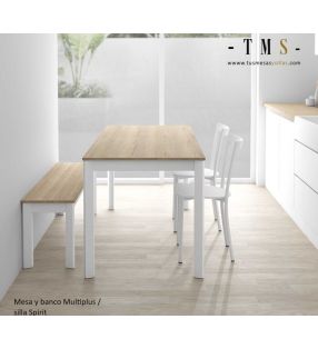 Mesa para cocina Multiplus fondo 70, 75 y 80 con encimera de laminado  - 3