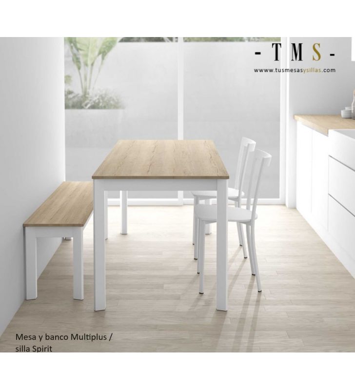 Table de cuisine Multiplus profondeur 70, 75 et 80 avec comptoir en stratifié  - 3