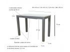 copy of Petite table de cuisine extensible étroite Vienna, profondeur 45, 50 cm  - 11