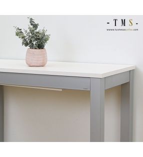 Petite table de cuisine étroite et extensible pas cher Viena, profondeur 45 ou 50 cm - 7