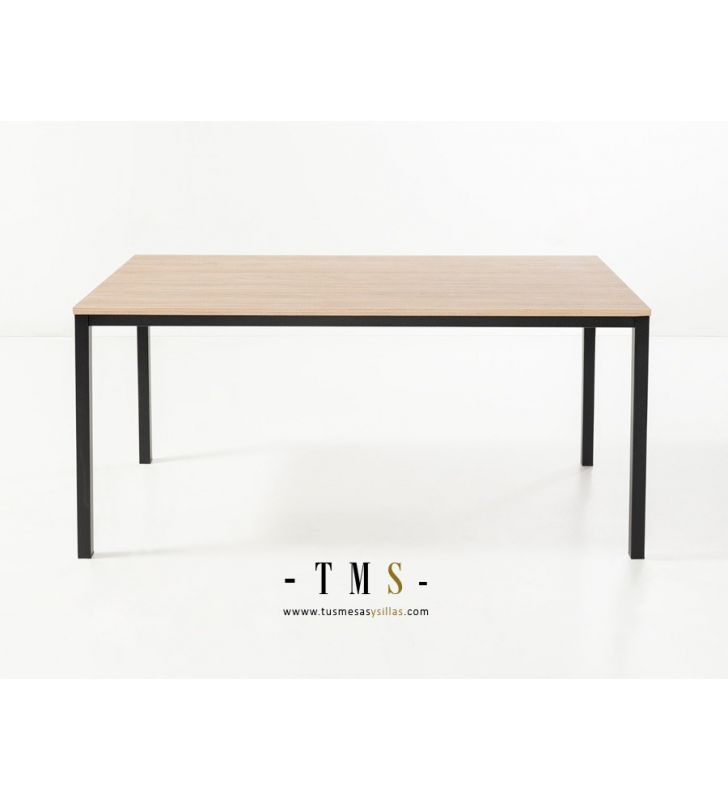 table-rectangulaire-bois-noire