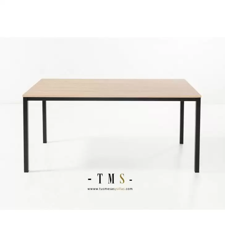 table-rectangulaire-bois-noire