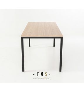 mesas-estrechas-cocina-madera-metal