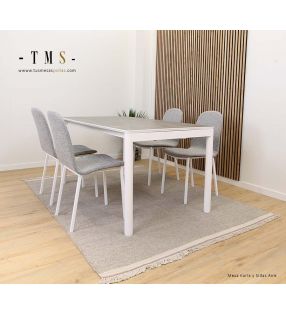 conjunto-mesa-Karla-y-sillas-Aire-gris-y-blanco