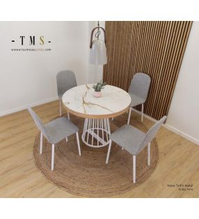 mesa-redonda-con-encimera-en-Dekton-Entzo