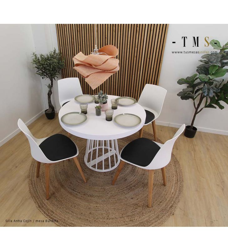Chaise-Antia-en-polypropylène-blanc-avec-coussin-très-confortable
