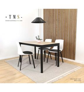 Table-Athens-en-polypropylène-blanc-et-coussin-et-pieds-métalliques-noirs