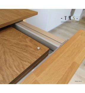 Table extensible Lauri avec pieds en bois sur mesure pour salon ou cuisine  - 21