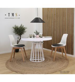 table-à-manger-ronde-blanche