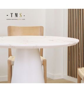 tables-de-cuisine-rondes-blanches