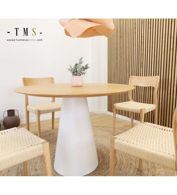 table-chêne-naturel-blanc