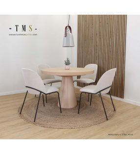 table-à-manger-ronde-fixe-Bakou