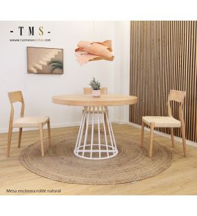 tables-rondes-en-bois-blanc