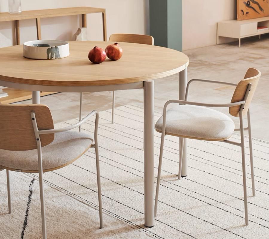 table ronde-chêne-blanc