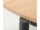 Table ronde extensible Montuiri avec pied rond de style scandinave  - 13