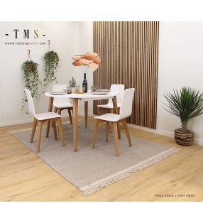Mesa-redonda-de-comedor-extensible-diámetro-120cm