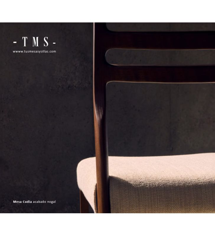 Cudia-Solid-Oak-Wood-Chaise-Finition foncée