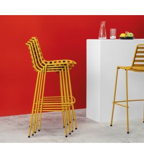 Tabouret de terrasse haut empilable