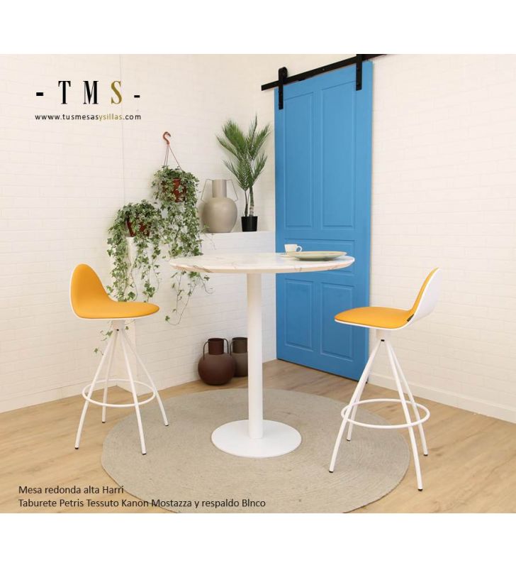 table-haute-ronde-avec-tabourets