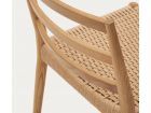 Chaise Analy en bois de chêne naturel et assise en corde.  - 14