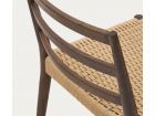 Chaise Analy en bois de chêne naturel et assise en corde.  - 21