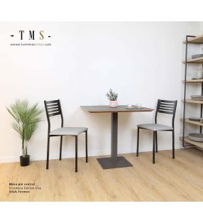 Mesa rectangular de pie central y encimera de Dekton  - 3