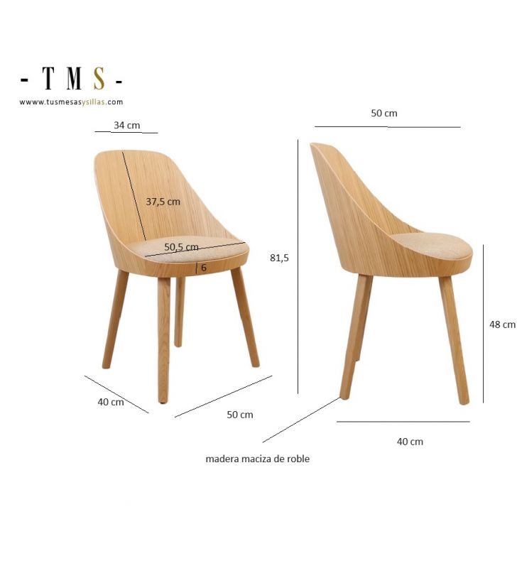 mesures-chair-Kaiak-enea