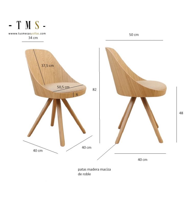 mesures-chair-Kaiak-Enea