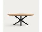 table-ovale-bois-noire