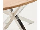 table-ovale-pied-chrome