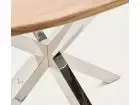 table-ovale-pied-chrome