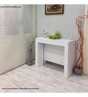 mesa consola extensible moderna