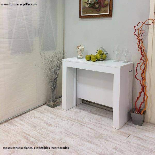 mesa consola extensible moderna
