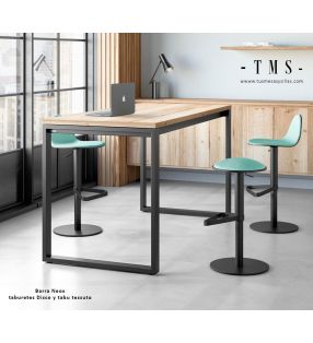 Bar-mezzanine-américain-pour-salon-cuisine-salle à manger