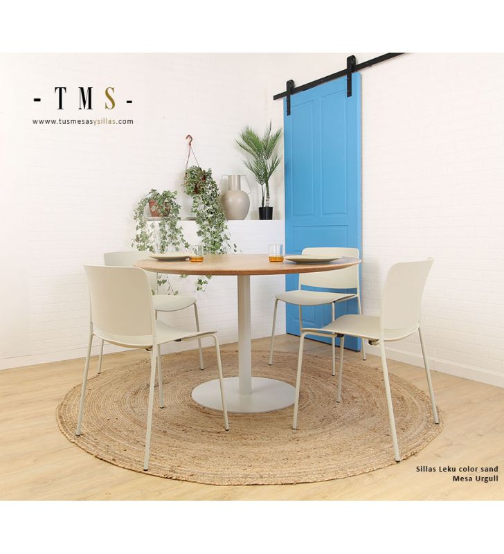 chaise-empilable-Leku-couleur-sable