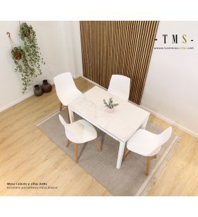 mesa-Celeste-con-encimera-en-porcelánico-color-Kalos-blanco