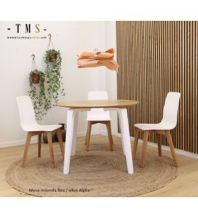 Pas cher-table-ronde-cuisine-salle à manger