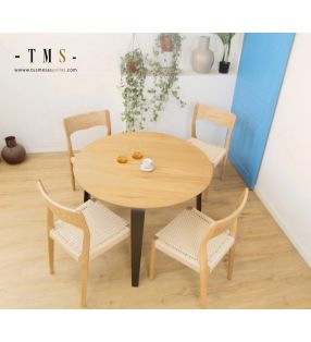 tables-rondes-bois-noir