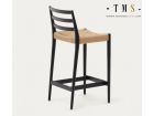 Tabouret haut de style vintage