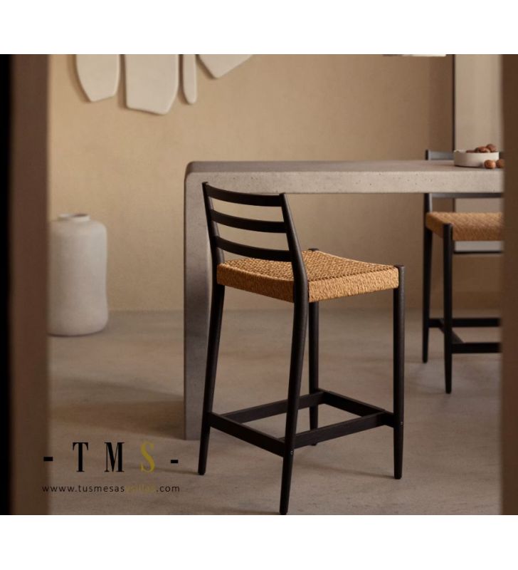 Tabouret haut-Analy-couleur-noir